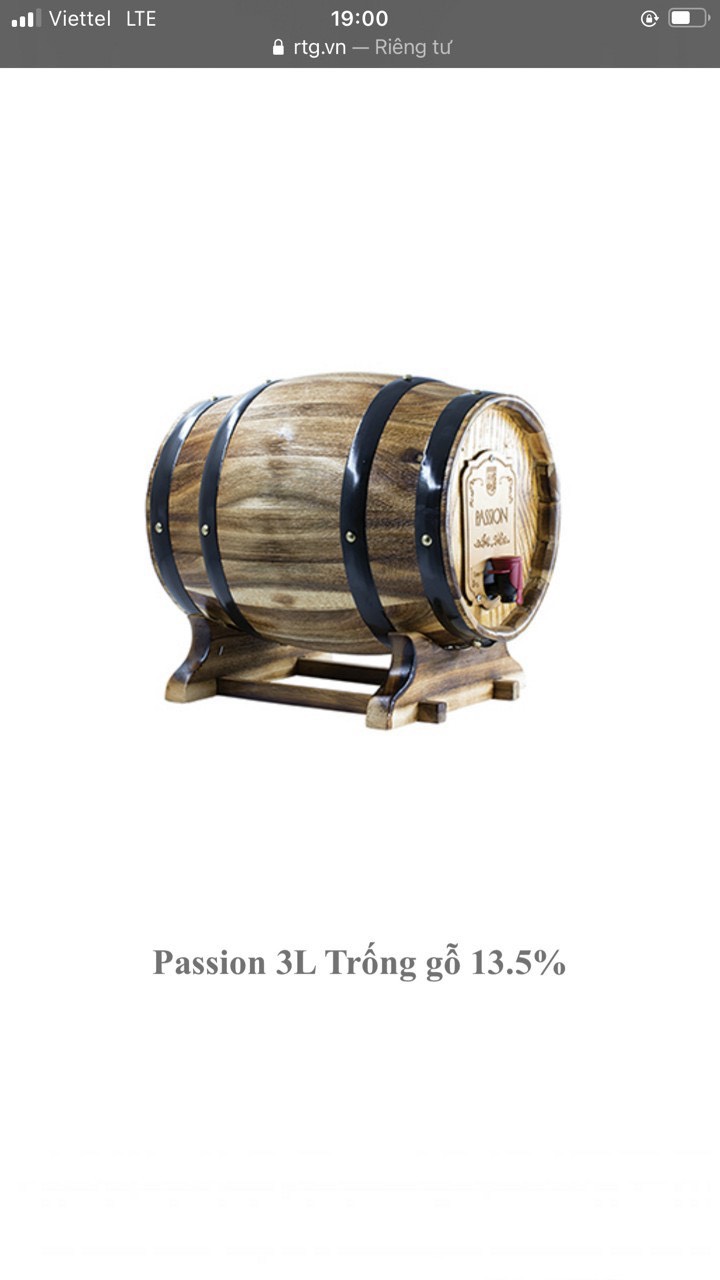 Passion 3L Trống gỗ 13,5%