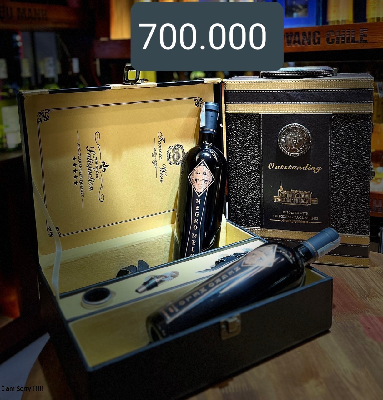 SET HỘP DA ĐÔI + 2 MELO ĐEN