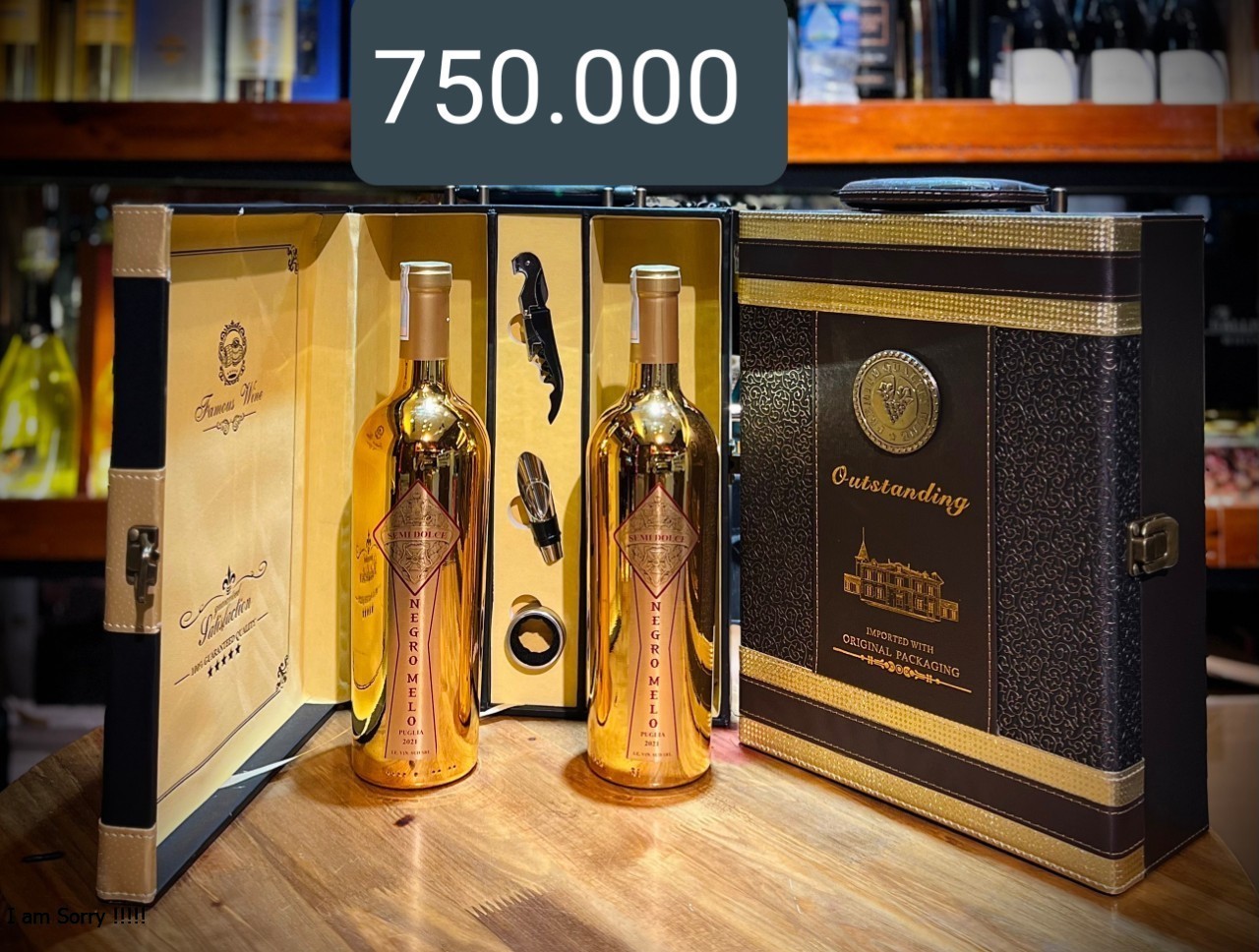 SET HỘP DA ĐÔI + 2 MELO VÀNG