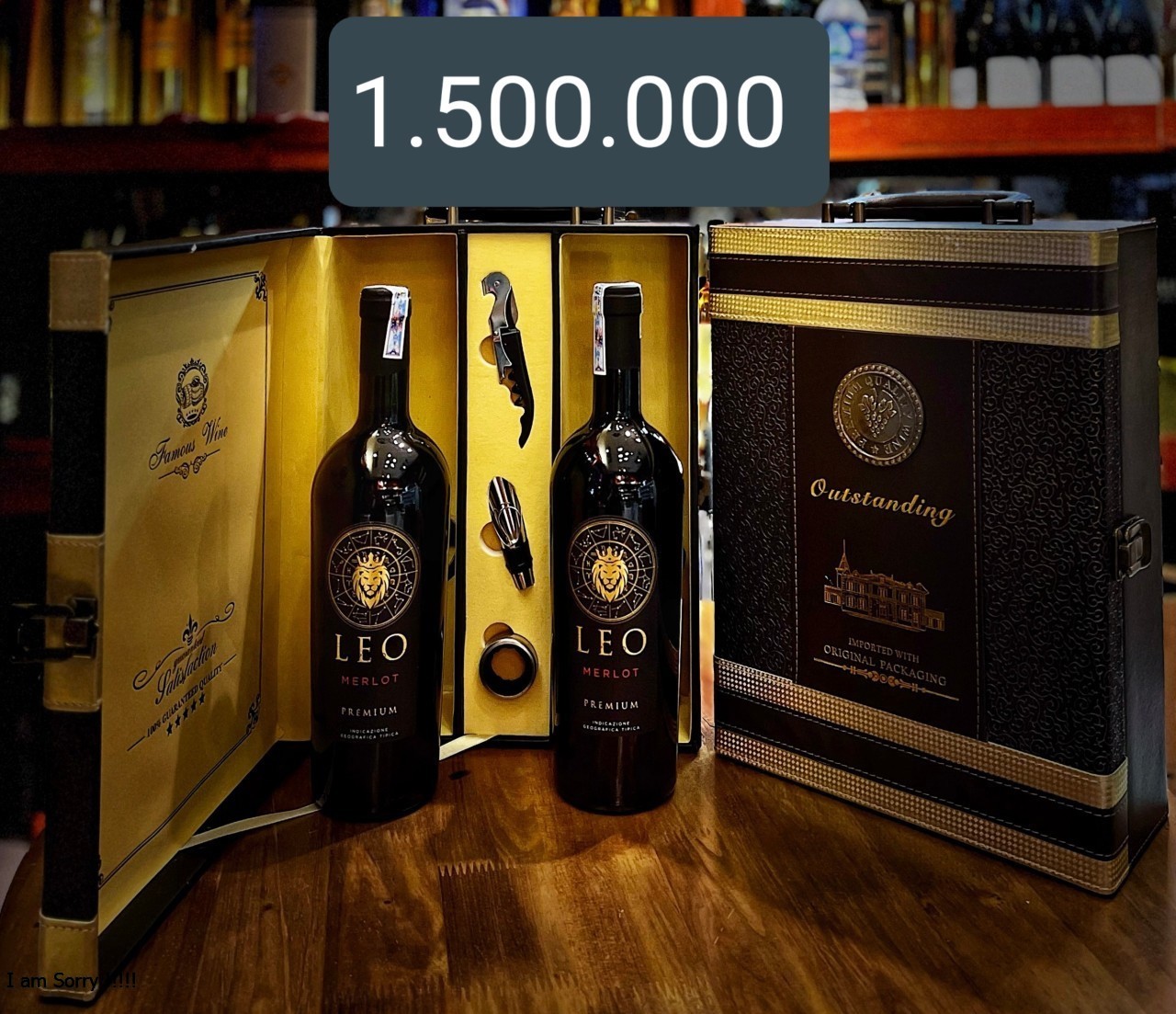 SET HỘP DA ĐÔI + 2 LEO ĐEN