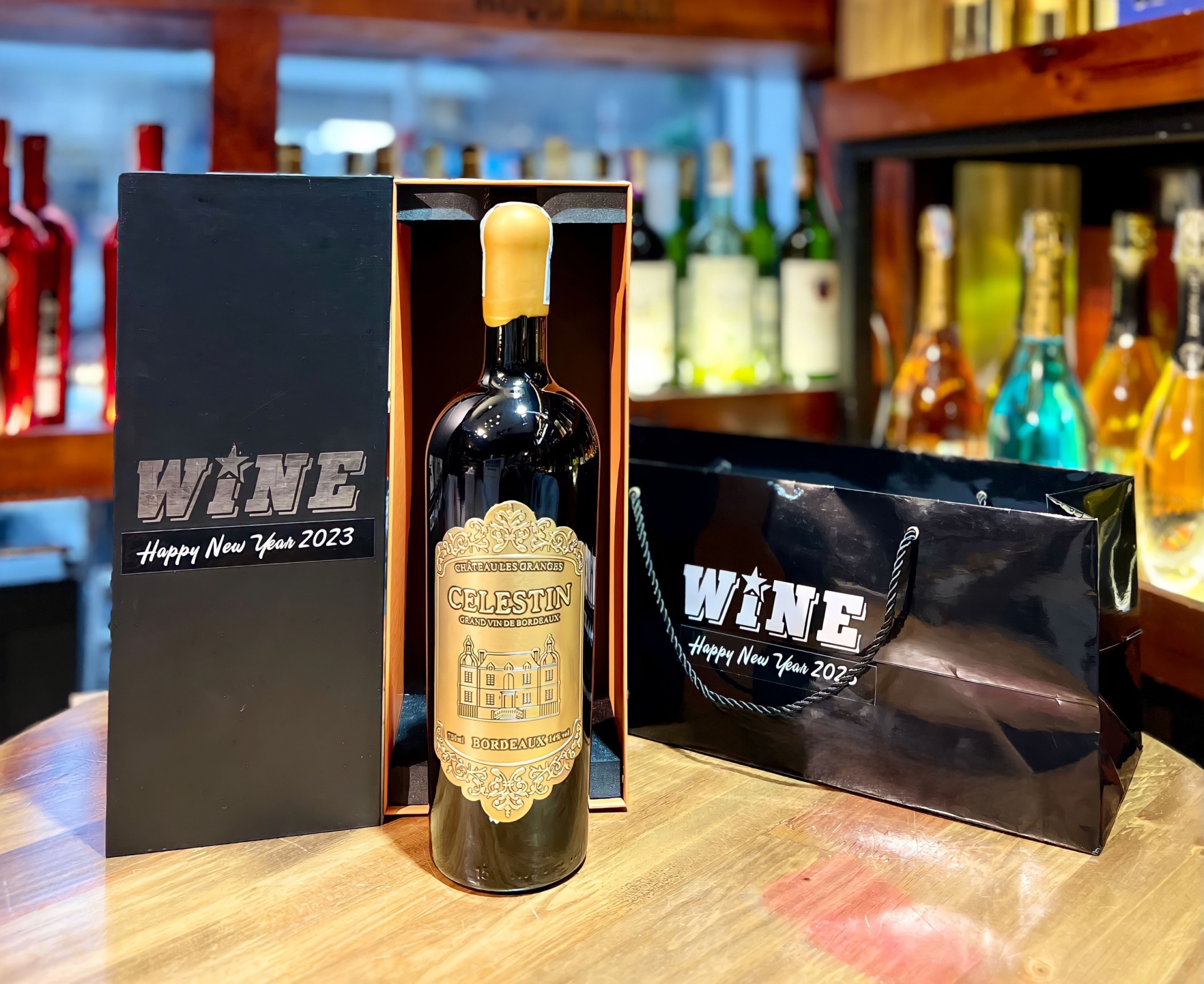 SET HỘP GIẤY VANG CELESTIN