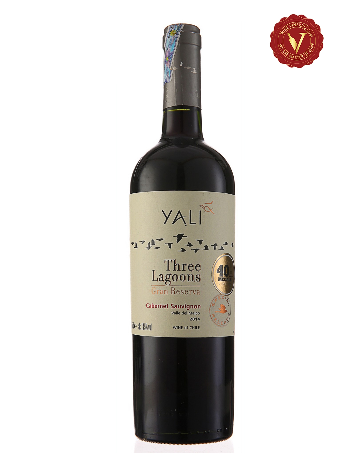 Rượu Vang Yali Three Lagoons Gran Reserva Cabernet Sauvignon
