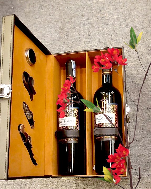 Cặp đôi Vang Paso Samore Hộp da